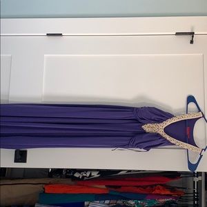 Elle purple maxi dress